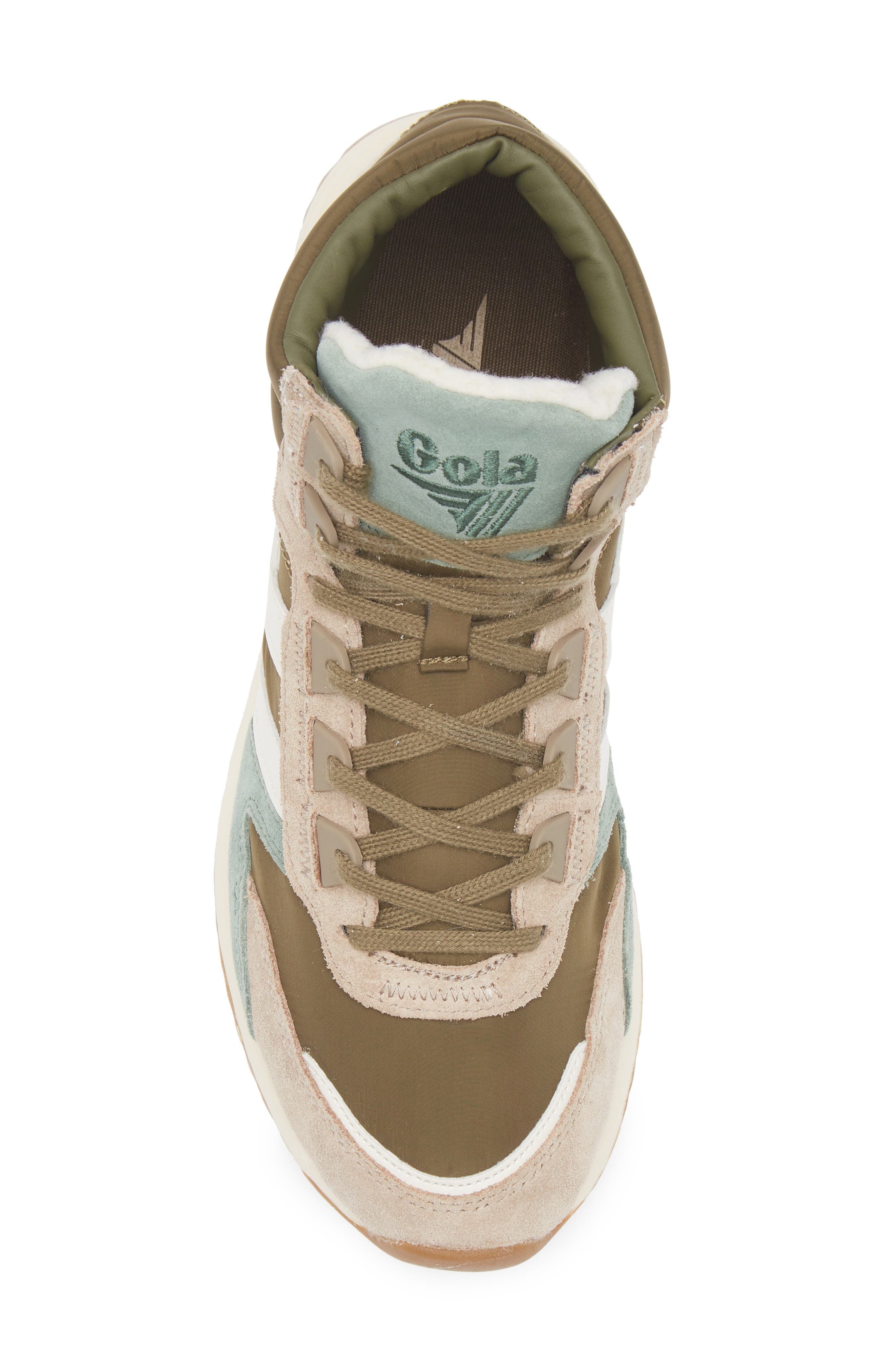 Gola Chicago High Top Sneaker, Alternate, color, Khaki/ Cappuccino/ Off White