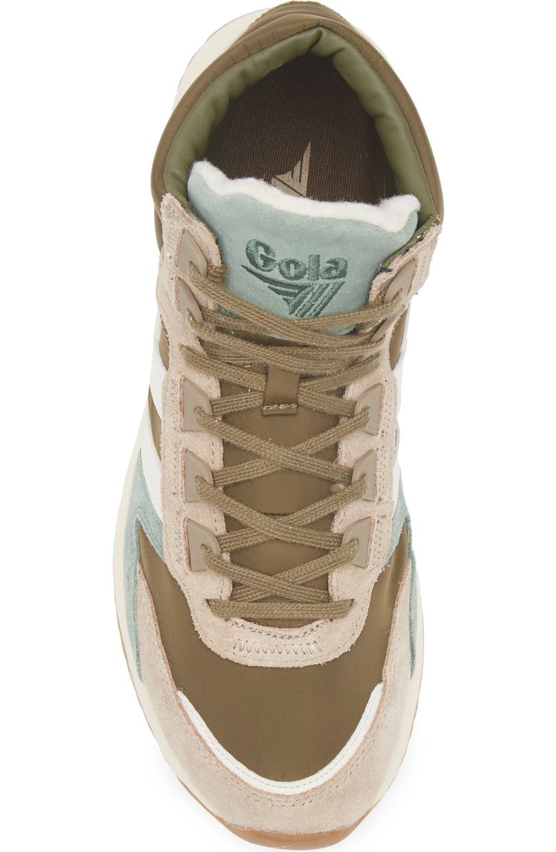 Gola Chicago High Top Sneaker, Alternate, color, Khaki/ Cappuccino/ Off White