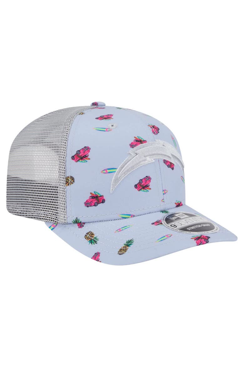 Men's New Era  Light Blue Los Angeles Chargers Adventure Surfboard 9SEVENTY Adjustable Hat, Alternate, color, Light Blue