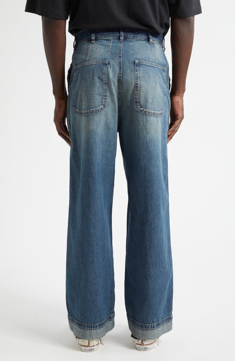 Maison Margiela Wide Leg Jeans, Alternate, color, Washed Blue