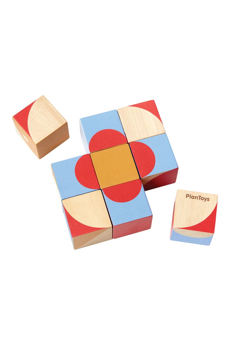 Geo Pattern Cube Playset, Main, color, RED MULTI