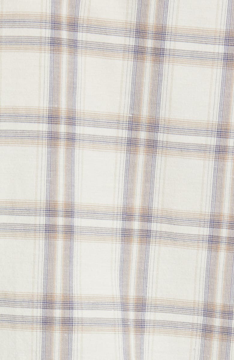 TravisMathew Men's First Pitch Plaid Stretch Short Sleeve Button-Up Shirt, Alternate, color, 