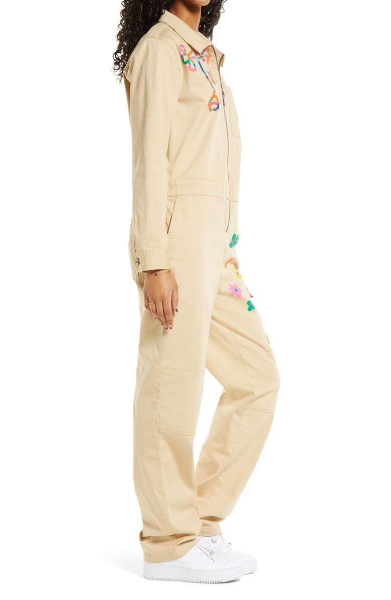 Nordstrom Cristina Martinez Long Sleeve Stretch Cotton Jumpsuit, Alternate, color,