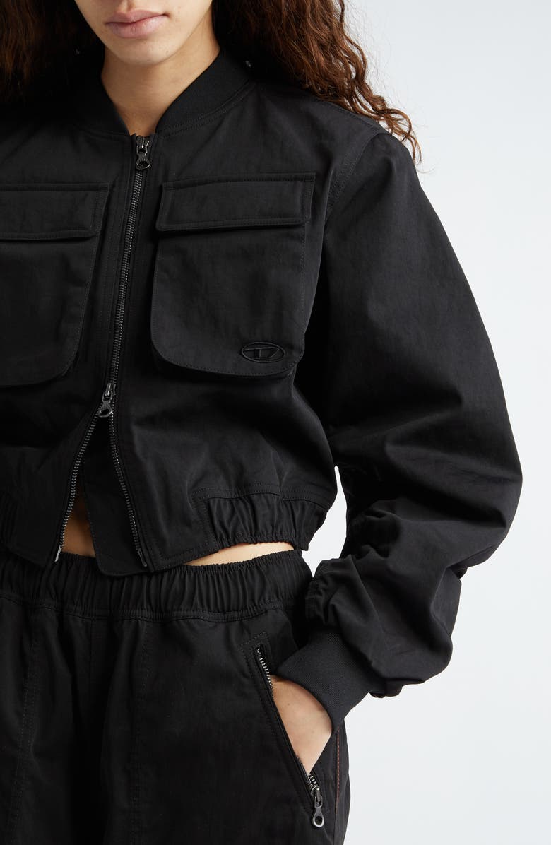 DIESEL<sup>®</sup> G-Khlo Crop Bomber Jacket, Alternate, color, 