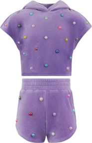 Lola + The Boys Rainbow Candy Short Set