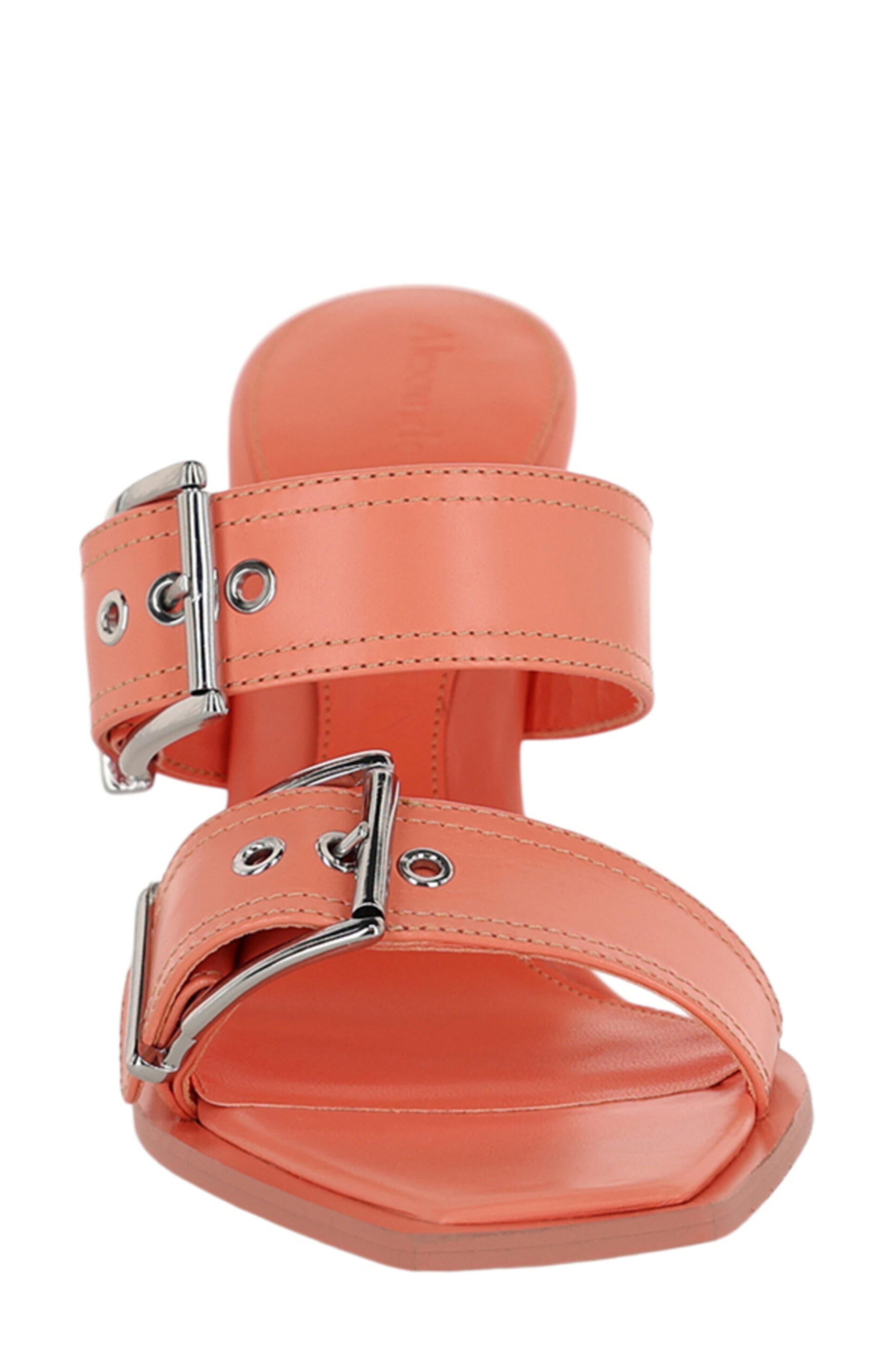 McQueen Punk Double Buckle Sandal, Alternate, color, 