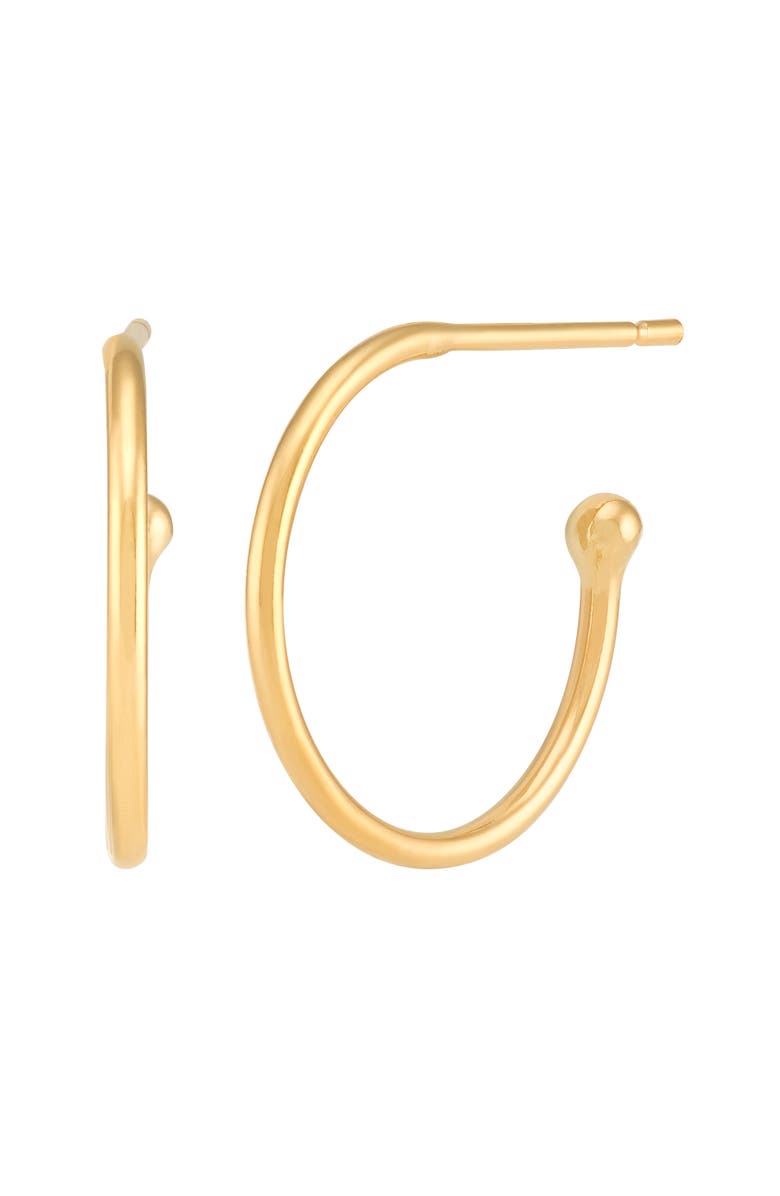 Frankie & Zoe Set of 2 Diamond Stud & Hoop Earrings, Alternate, color, Yellow Gold