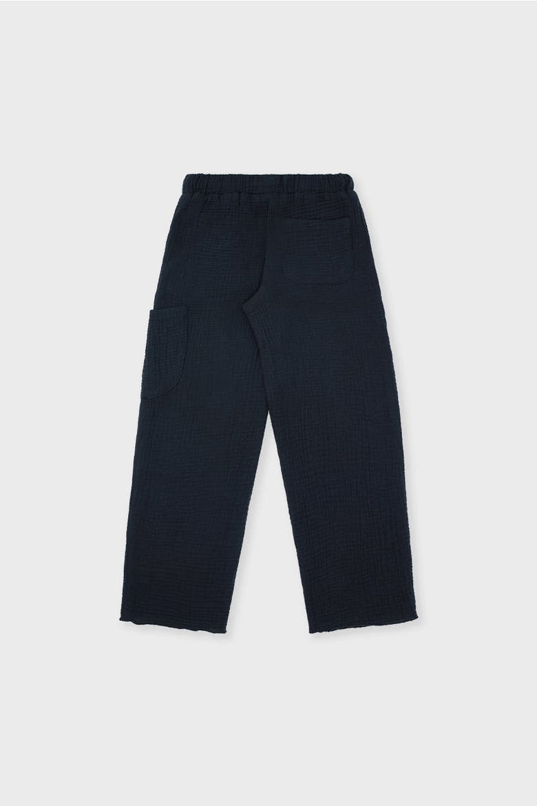 Organic Cotton Waffle Pant, Alternate, color, Black
