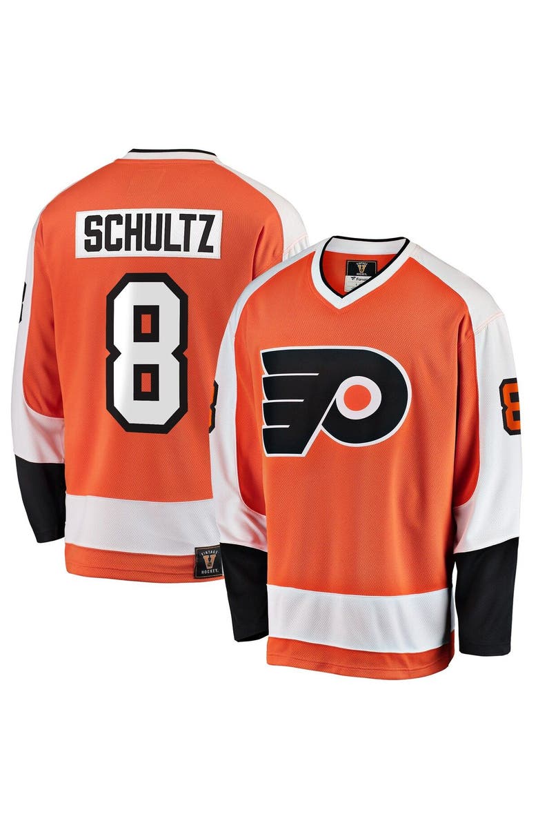 FANATICS Men's Fanatics Branded Dave Schultz Orange Philadelphia Flyers Premier Breakaway Retired Player Jersey, Main, color, Orange