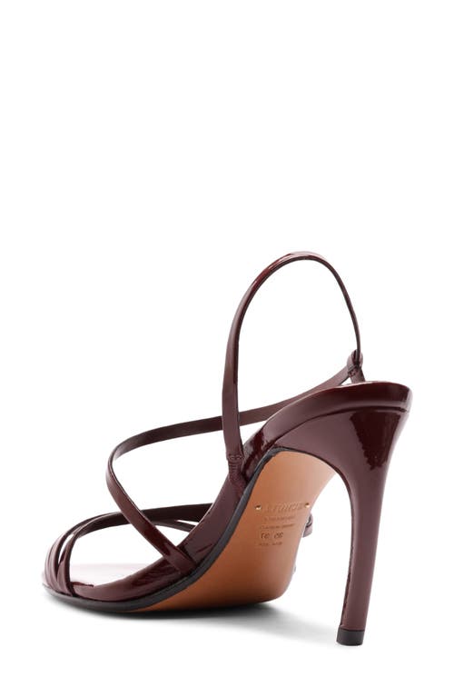 Schutz Annie Curve Slingback Sandal In Burgundy