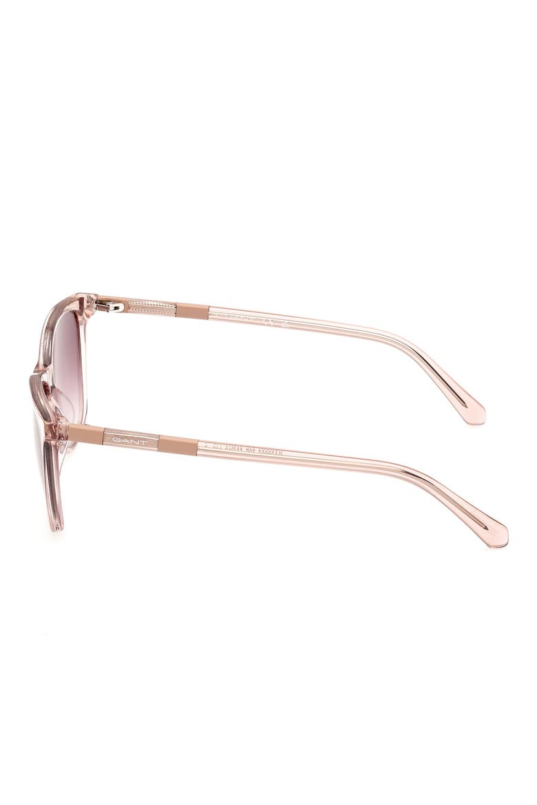 Square Sunglasses, Alternate, color, SHINY PINK / GRADIENT BROWN