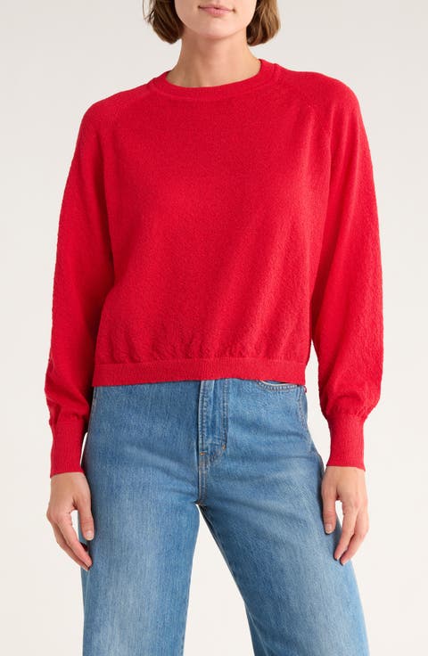 Textured Crop Sweater