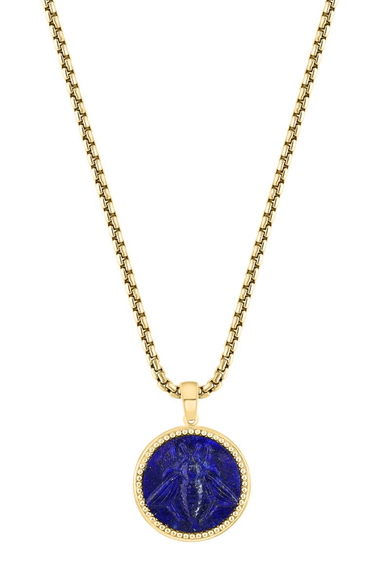 Lapis Lazuli Pendant Necklace, Main, color, BLUE