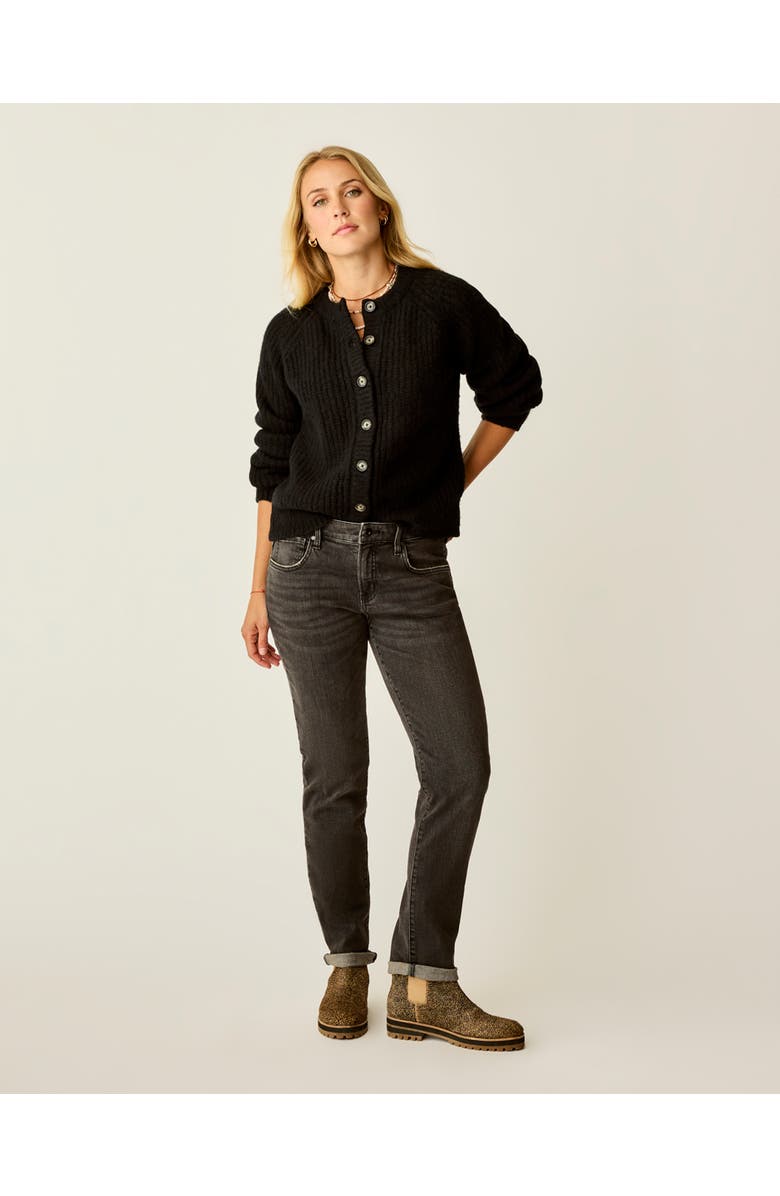 Carve Designs Daphne Wool Cardigan, Alternate, color, Black