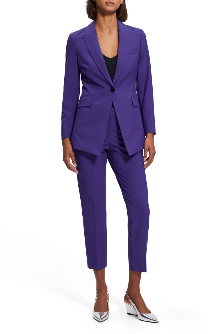 Etiennette Wool Blazer, Alternate, color, BLUE IRIS