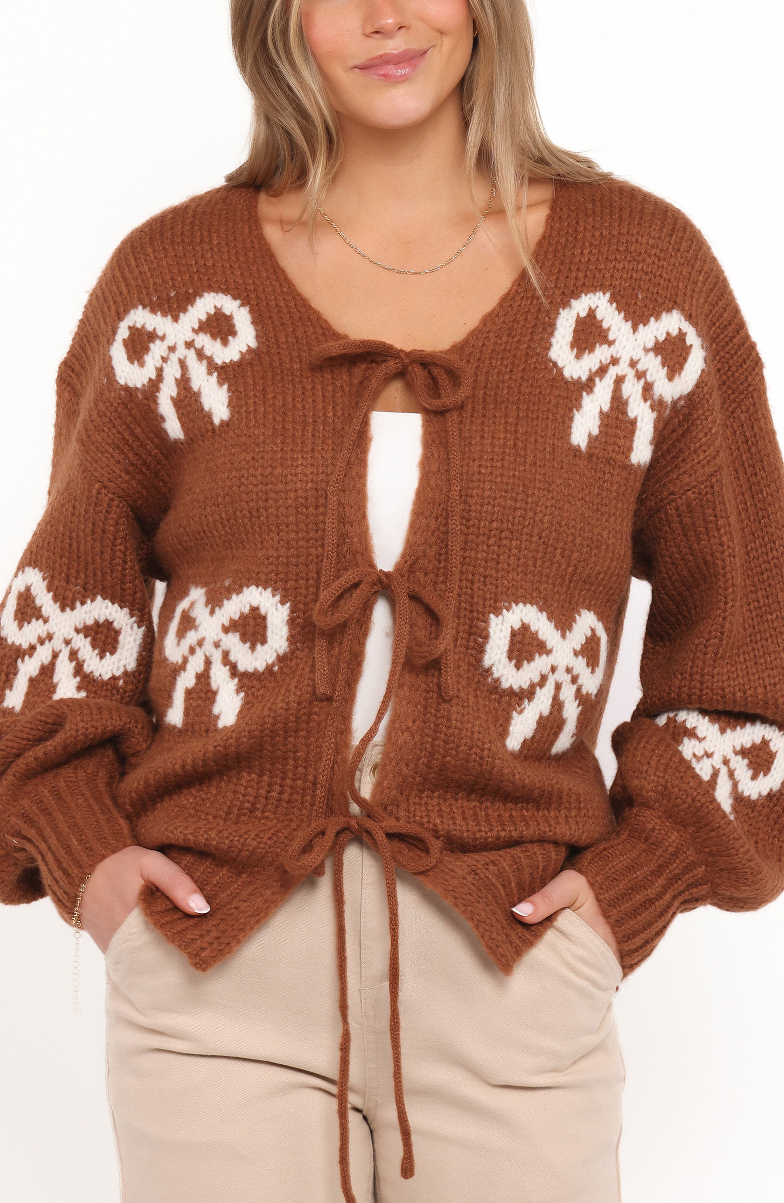 Petal & Pup Vienna Bow Cardigan