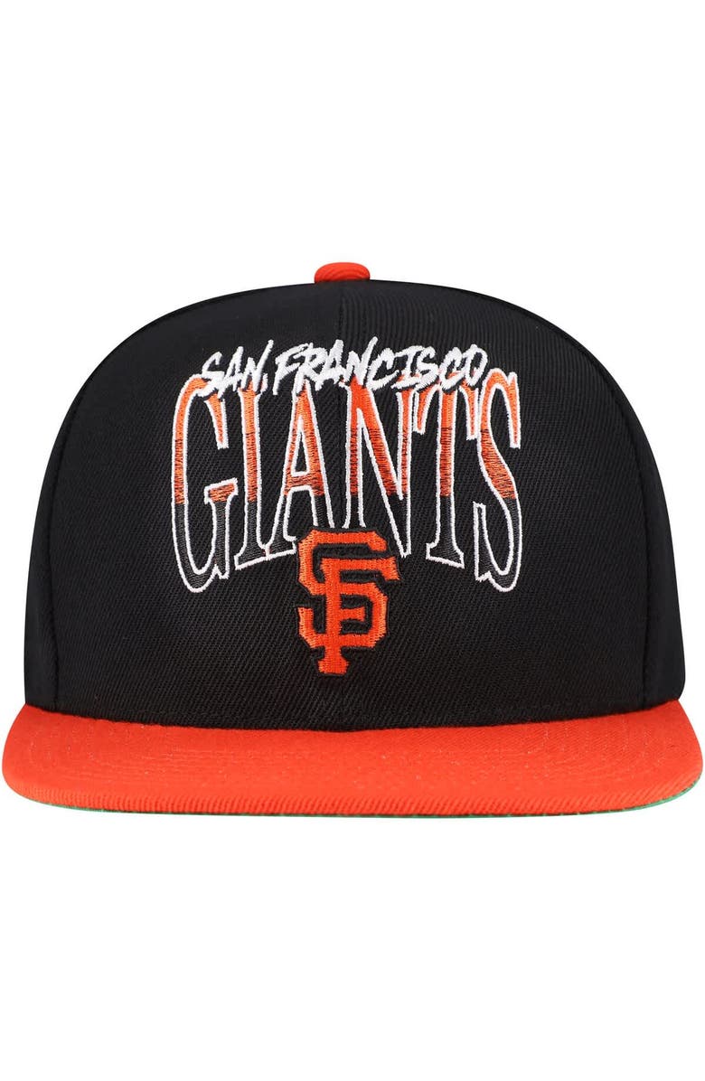 Mitchell & Ness Men's Mitchell & Ness Black San Francisco Giants Rise Up Snapback Hat, Alternate, color, Black