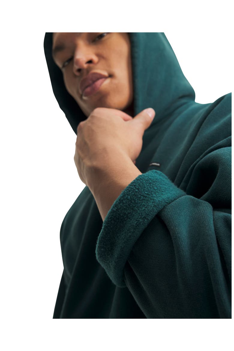 UA Icon Oversize Fleece Pullover Hoodie, Alternate, color, ARDEN GREEN