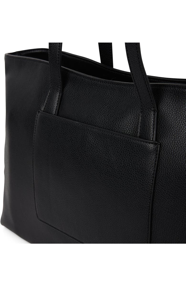 Lambert Britney - Vegan Suede Tote Bag, Alternate, color, Black