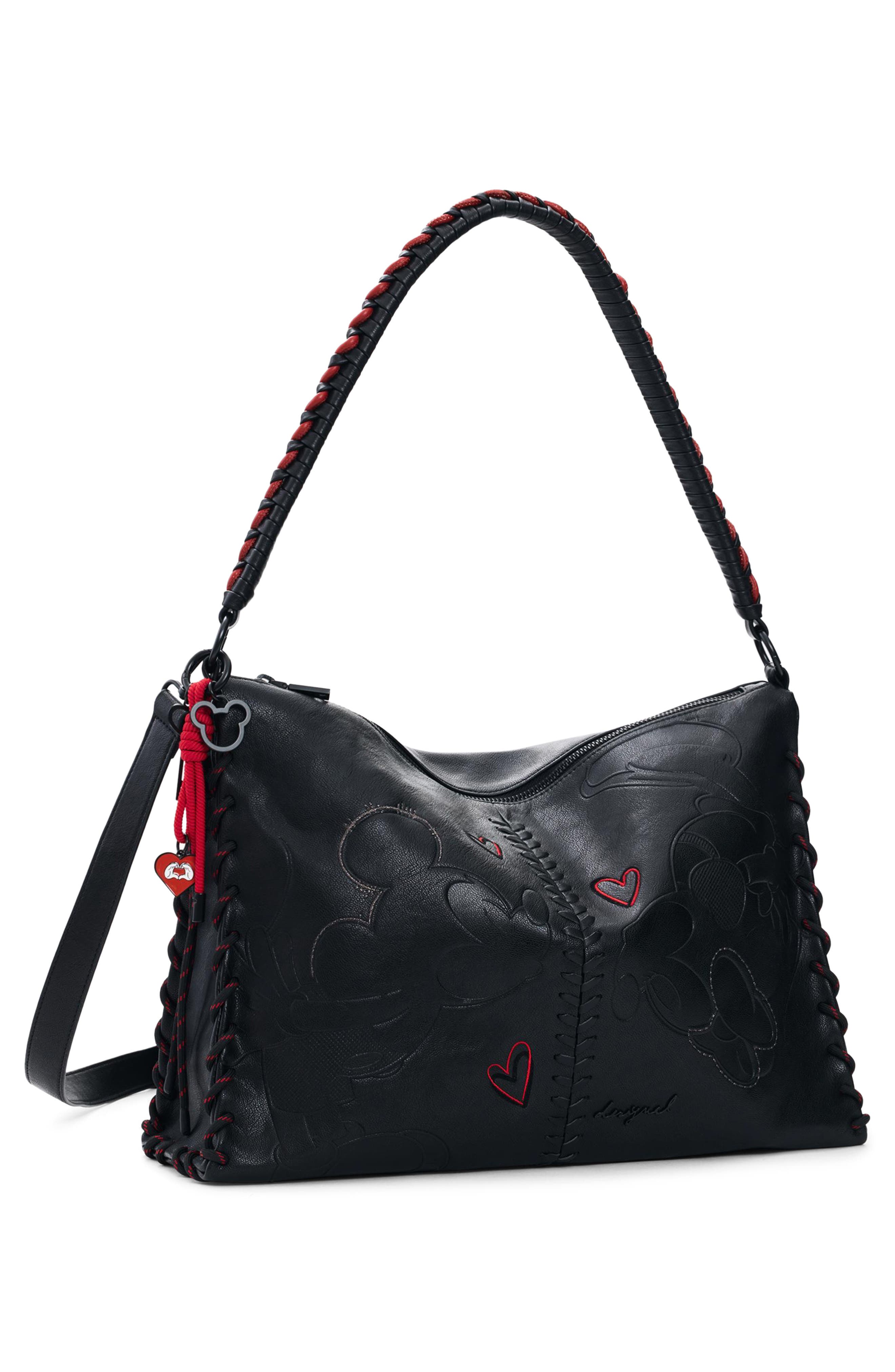Desigual x Mickey Mouse Small Faux Leather Shoulder Bag, Alternate, color, 