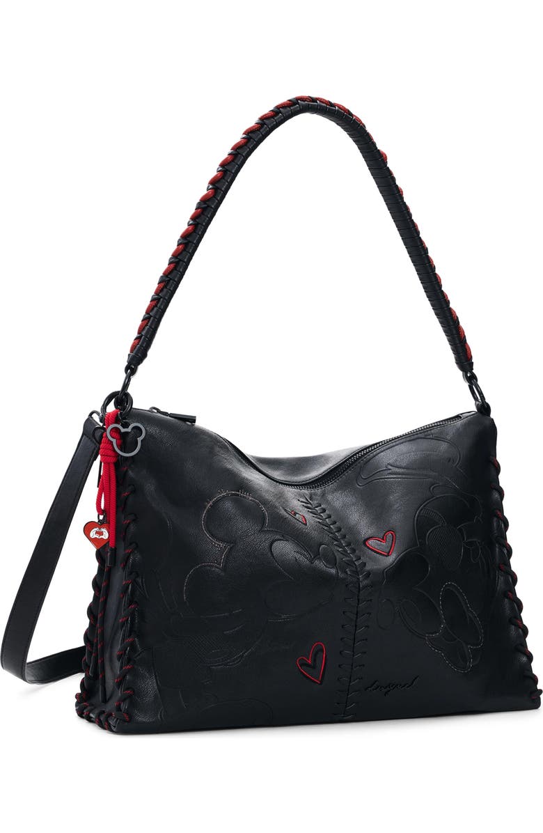 Desigual x Mickey Mouse Small Faux Leather Shoulder Bag, Alternate, color,