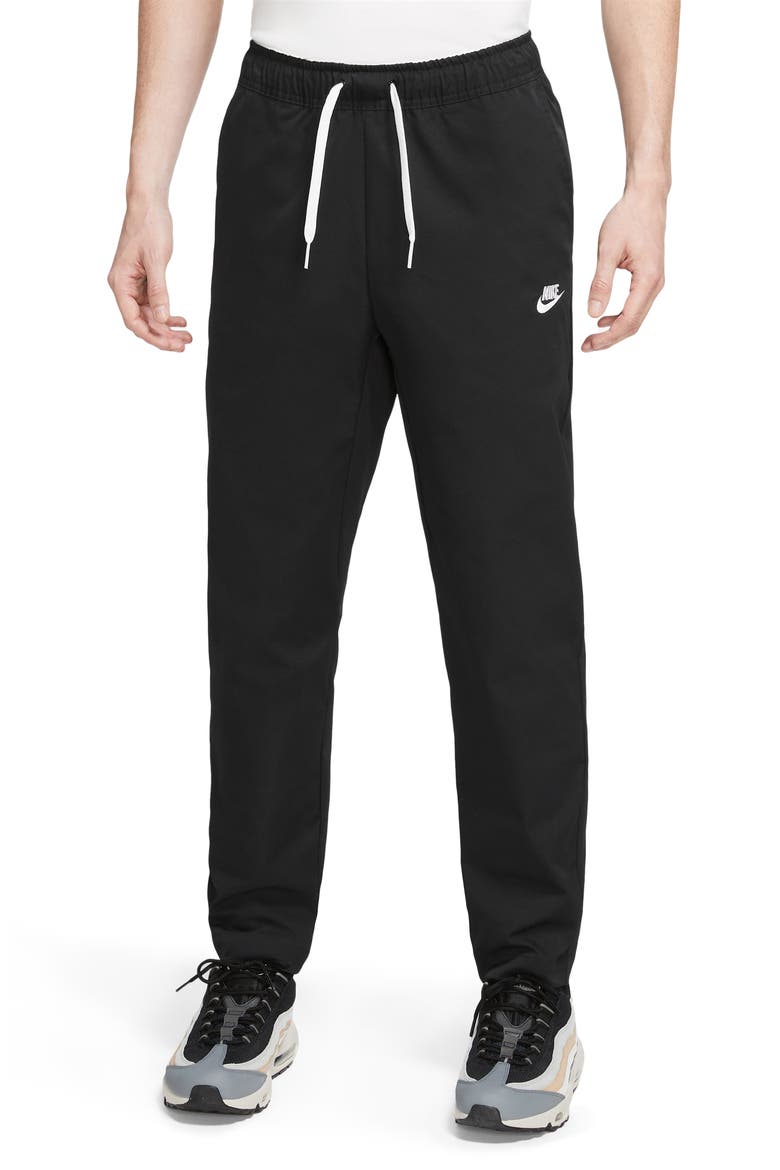 Woven Tapered Leg Pants, Main, color, BLACK/ WHITE