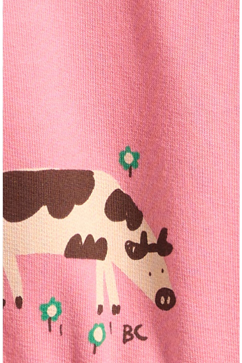 Farm Adventure Cotton Sweatshirt, Alternate, color, PINK