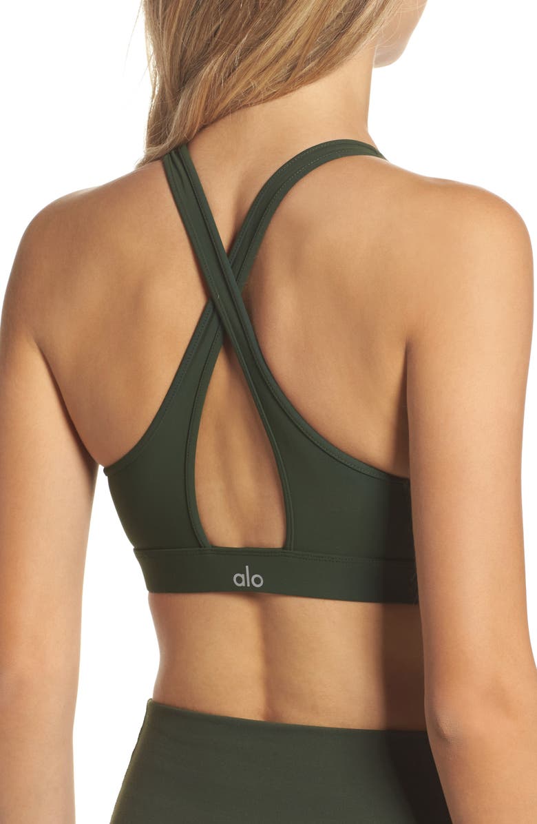 Alo Ripped Warrior Yoga Bra, Alternate, color,