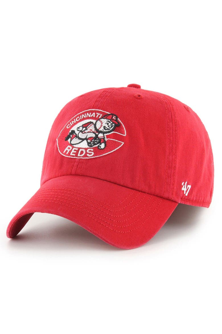 Men's '47 Red Cincinnati Reds Cooperstown Collection Franchise Fitted Hat, Main, color, Red