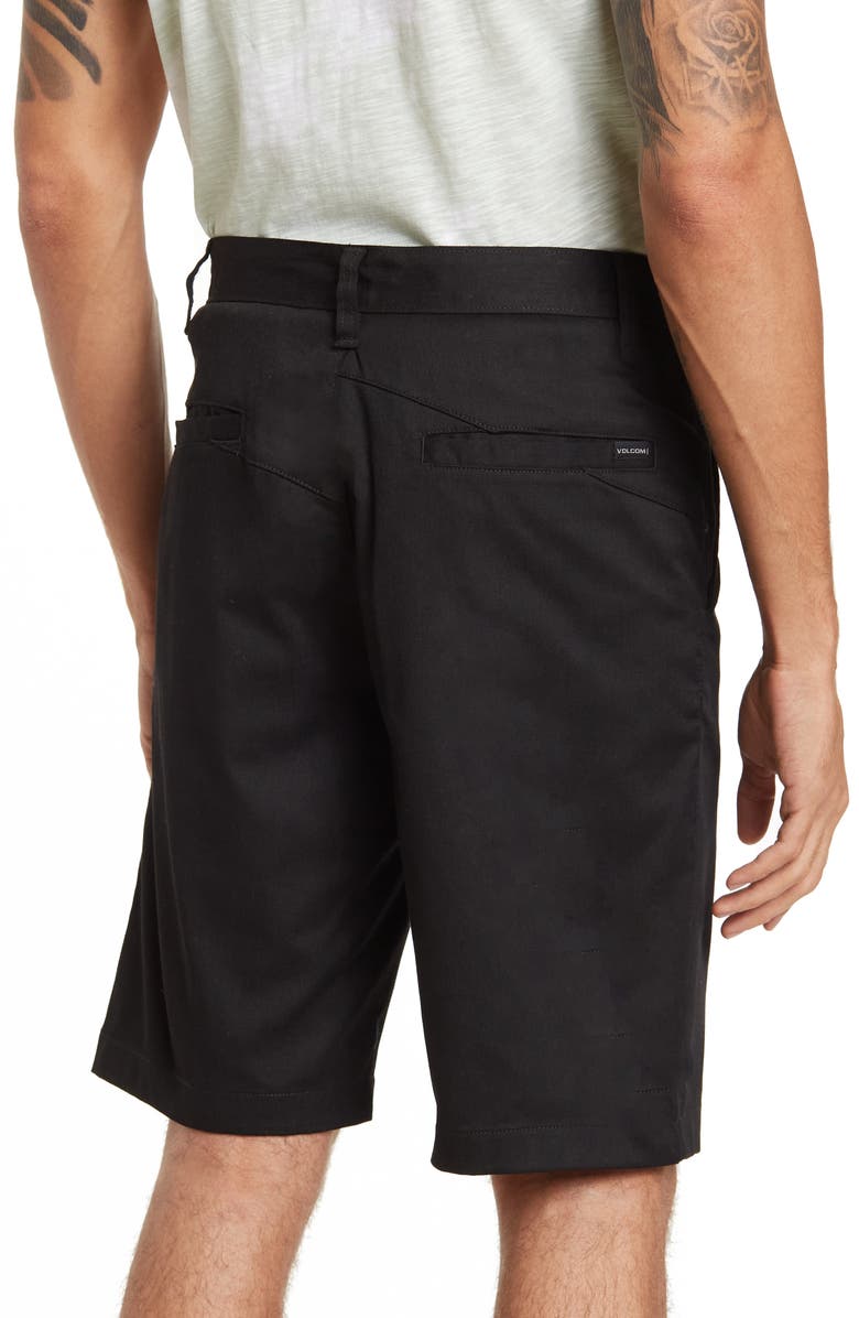 Volcom Monty Stretch Shorts, Alternate, color, Black 3