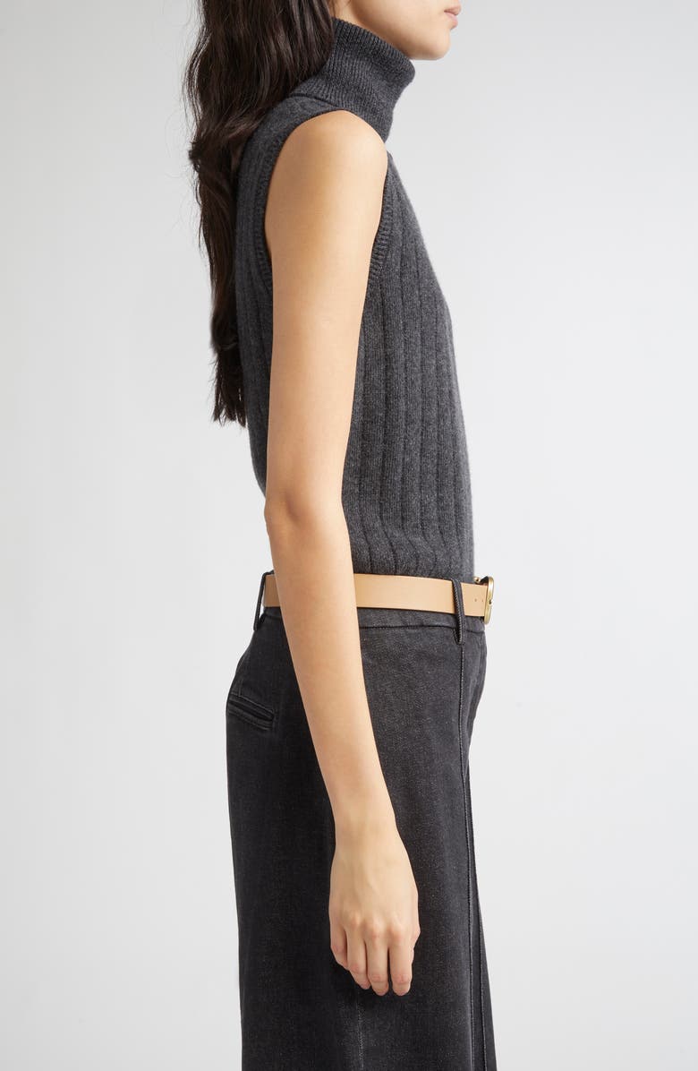 Eleventy Wool & Cashmere Turtleneck Sweater Vest, Alternate, color, 168 Carbon