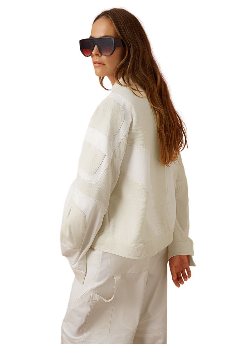 Nocturne Trimmed Bomber Jacket, Alternate, color,