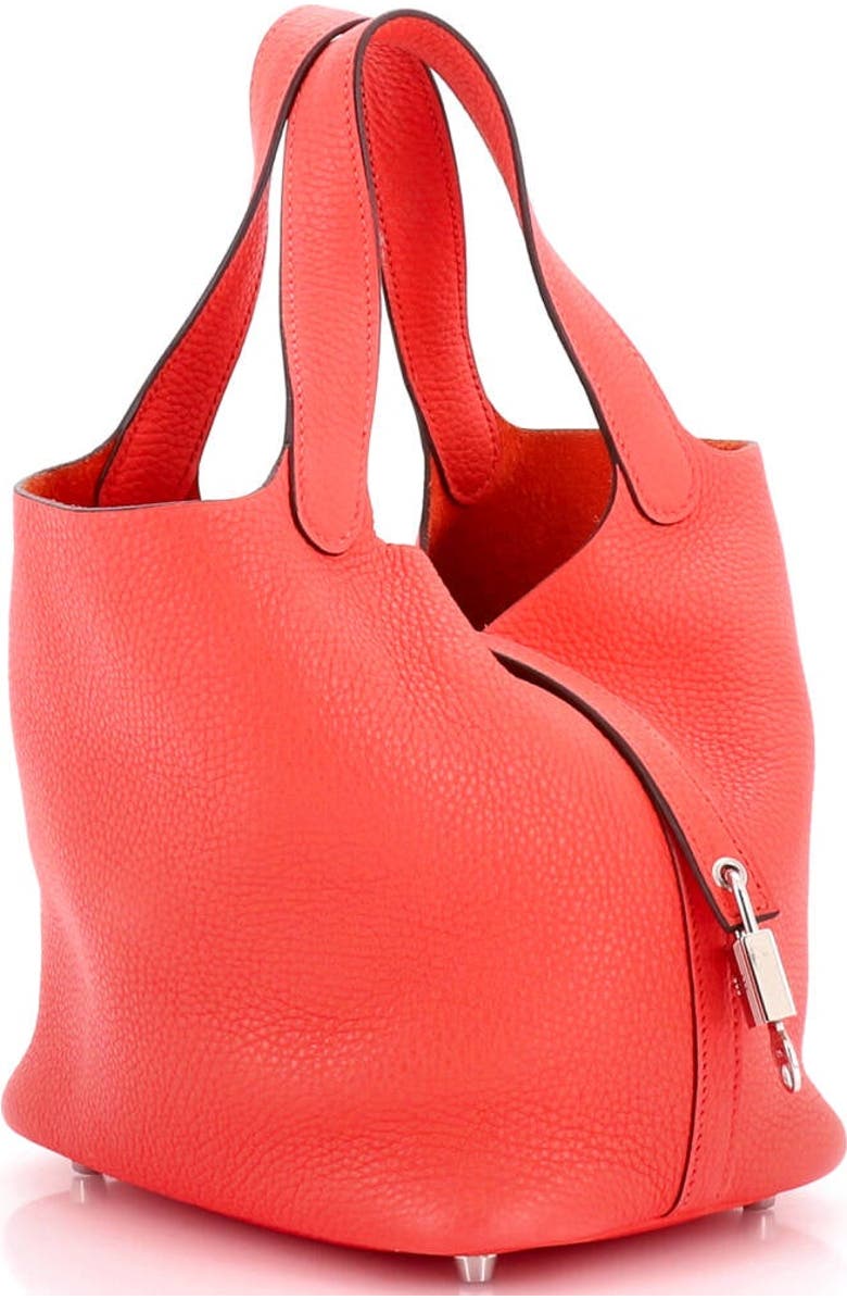 Pre-Owned Hermes Picotin Lock Bag Clemence PM, Alternate, color, Rose Texas