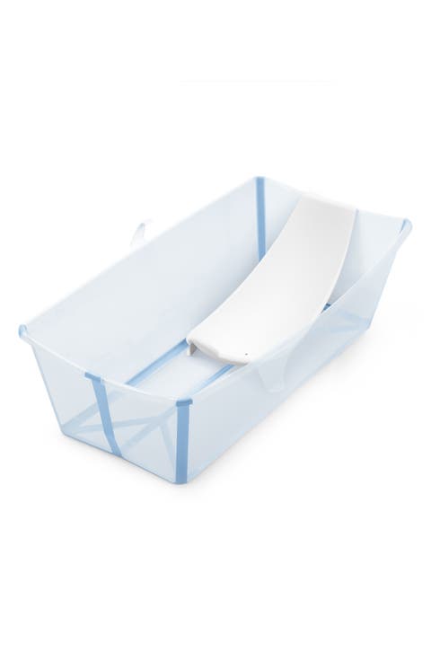 Flexi Bath® Extra Large Foldable Baby Bath Tub with Temperature Plug & Infant Insert