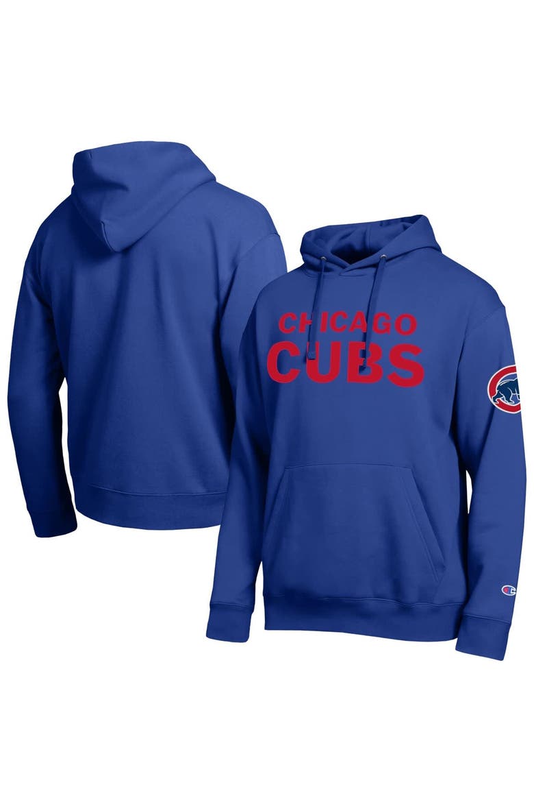 Men's Champion  Royal Chicago Cubs All Star Wordmark Hoodie, Main, color, Royal