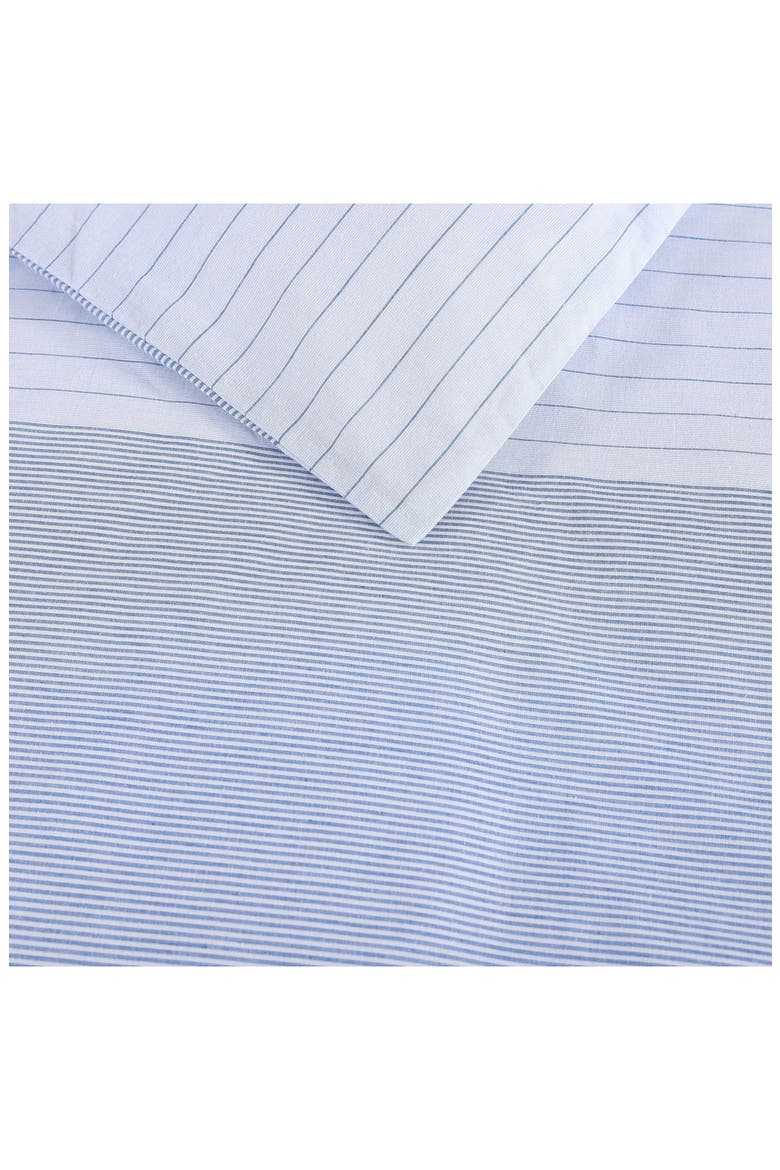 Modern Stripe Comforter & Shams Set, Alternate, color, BLUE