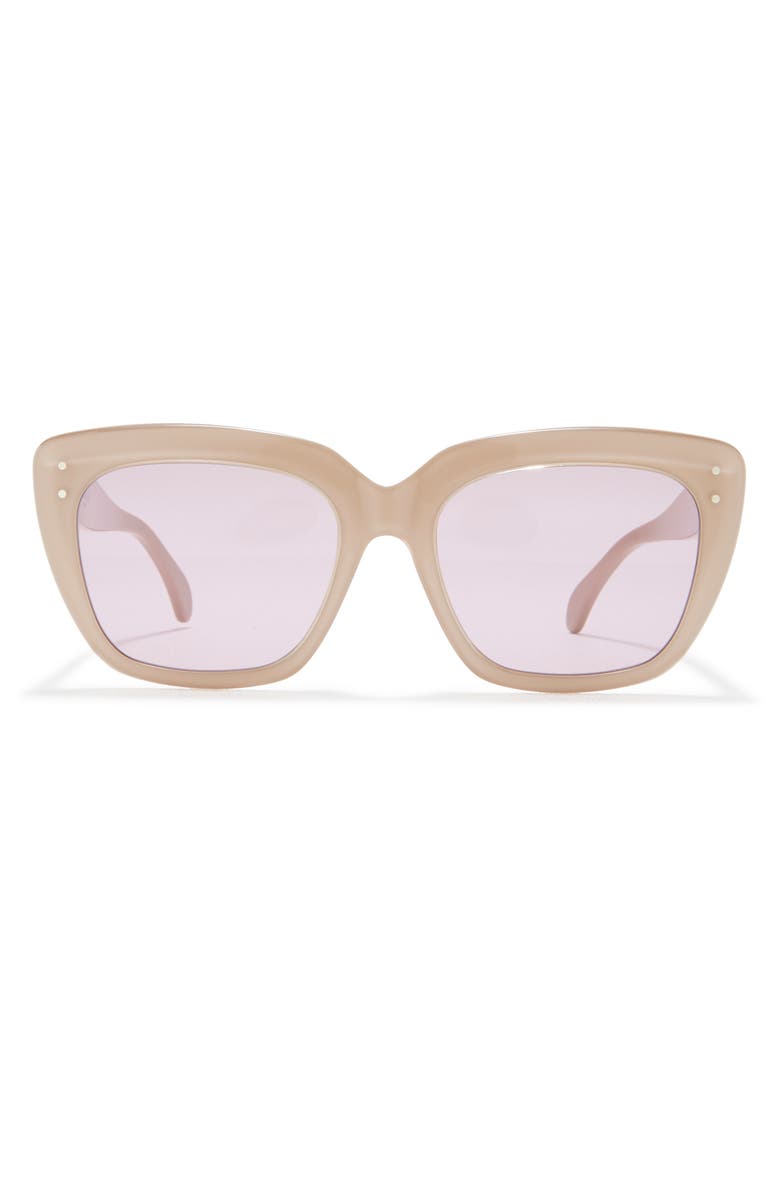 Alaïa 54mm Square Sunglasses, Main, color,