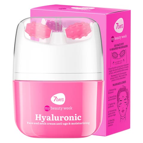 Face moisturizer with Hyaluronic acid for Moisturizing & Hydrating with 3D Massage Applicator