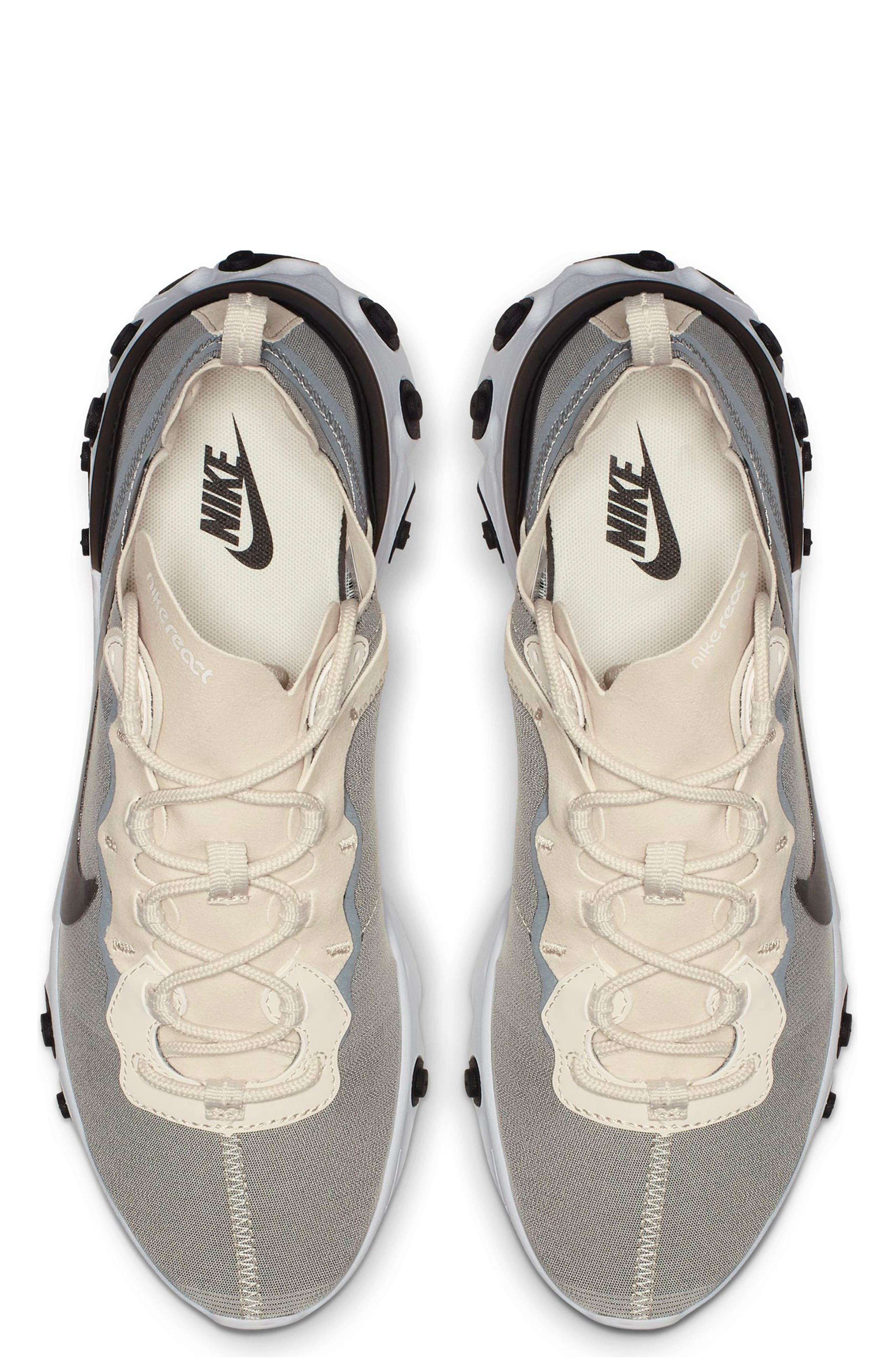React Element 55 Sneaker, Alternate, color, LIGHT BROWN/ BEIGE/ WHITE