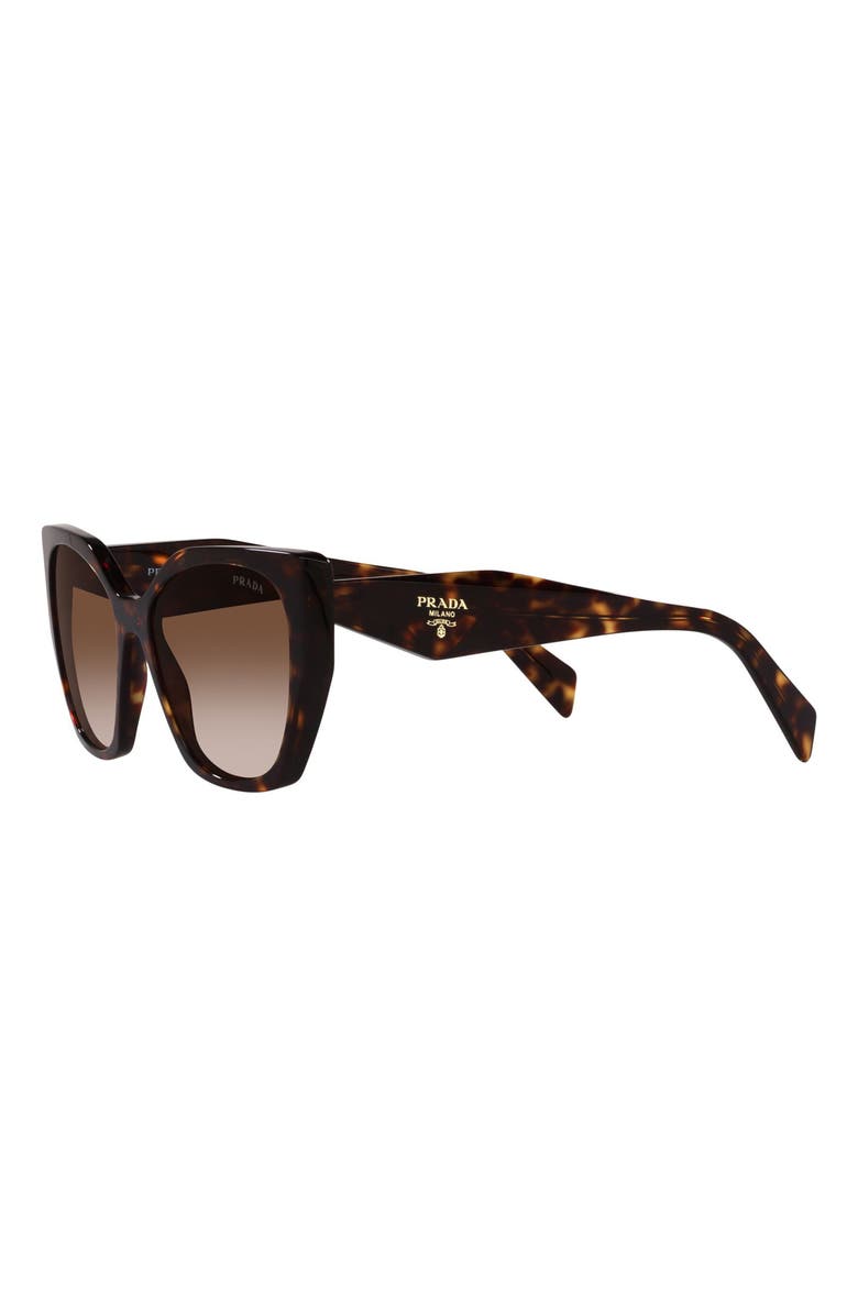 Prada 56mm Cat Eye Sunglasses, Alternate, color, Tortoise