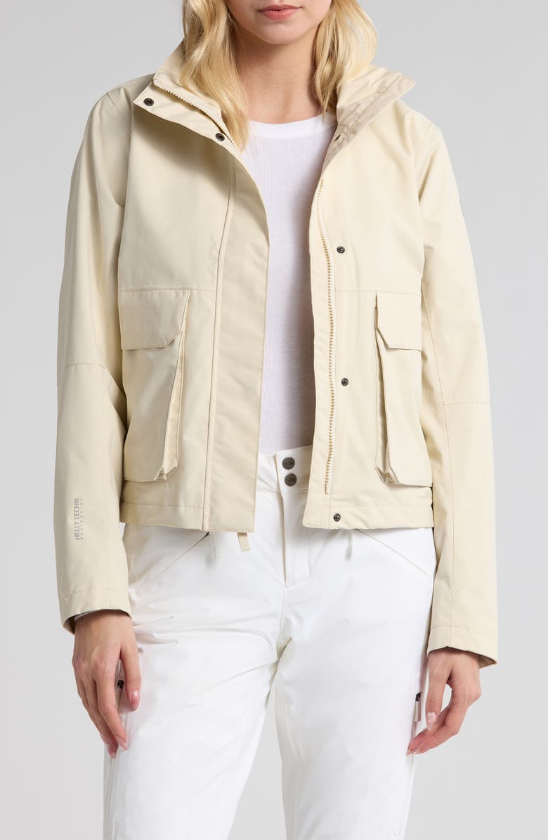 Helly Hansen Escape Utility Waterproof Jacket, Main, color, 034 Cream