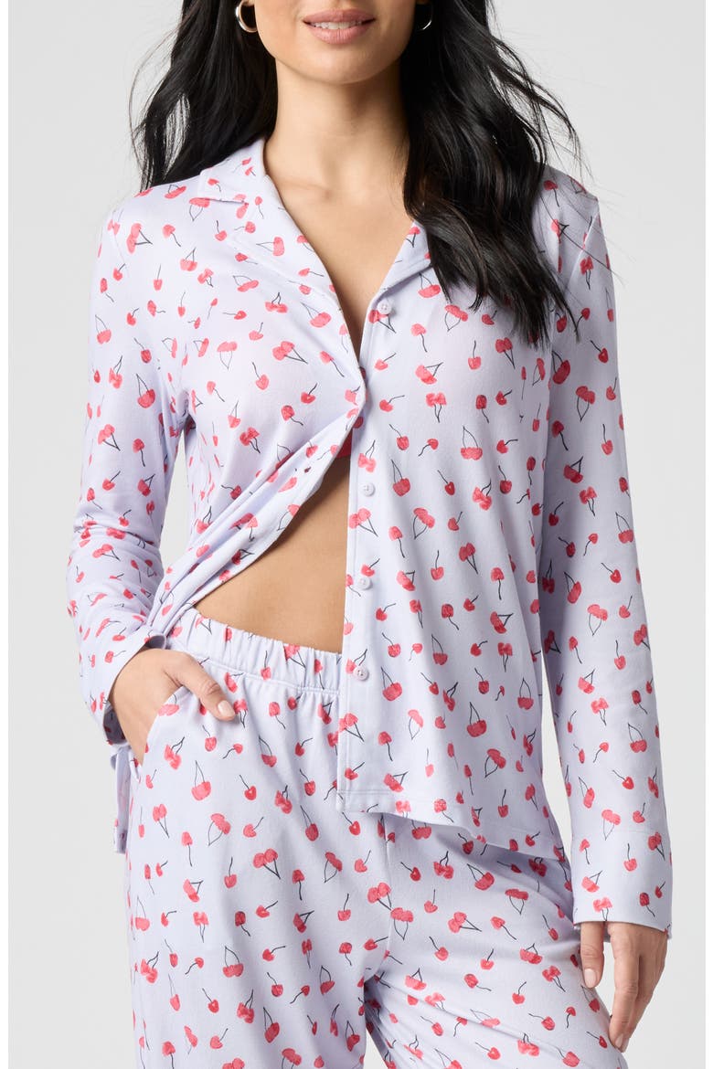 Pillowsoft Sleep Shirt, Main, color, CHERRY BLUE