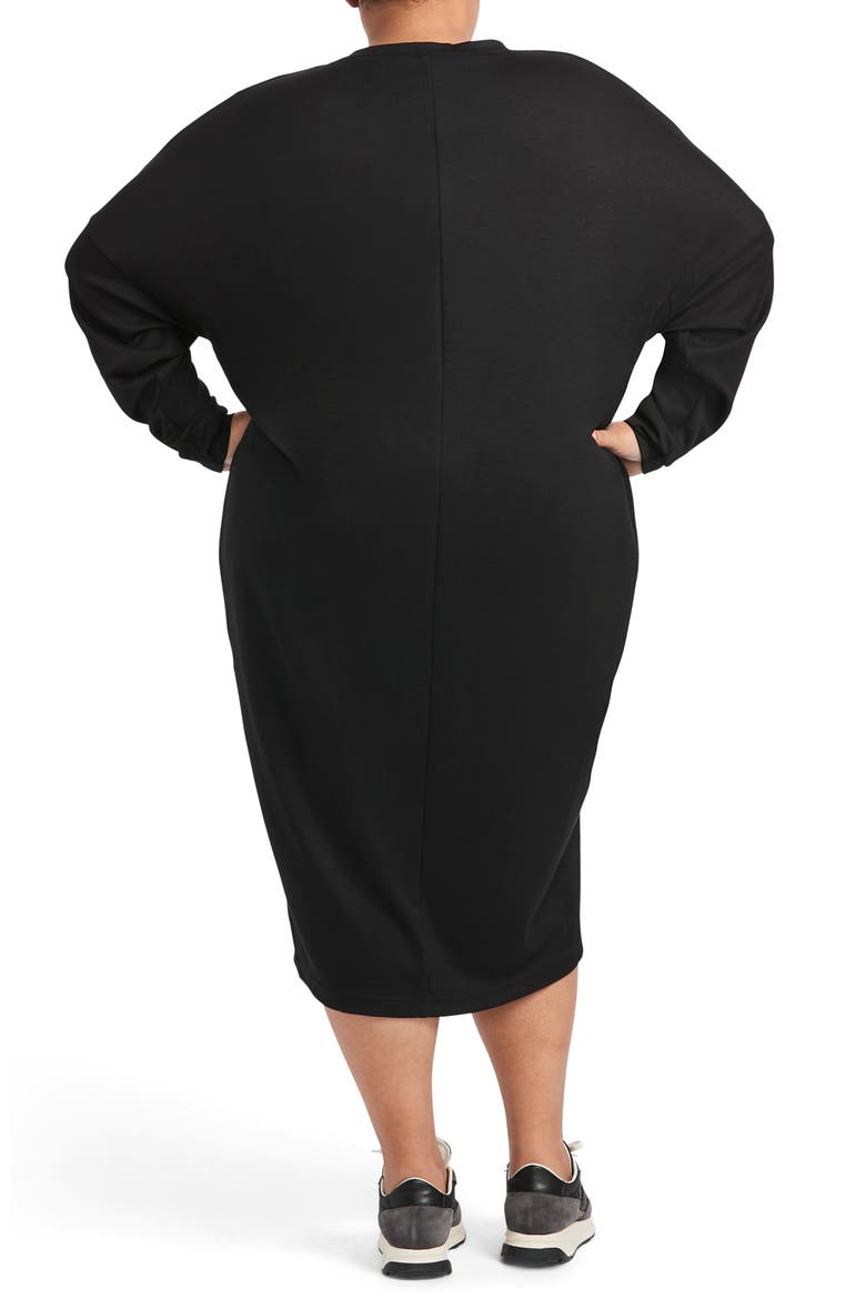 Sandra Long Sleeve Dress, Alternate, color, BLACK