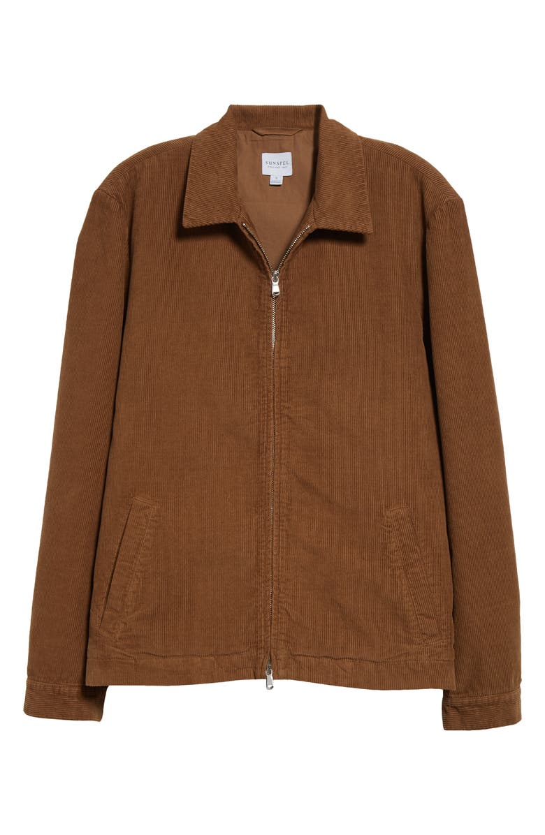 Sunspel Corduroy Harrington Jacket, Alternate, color, 