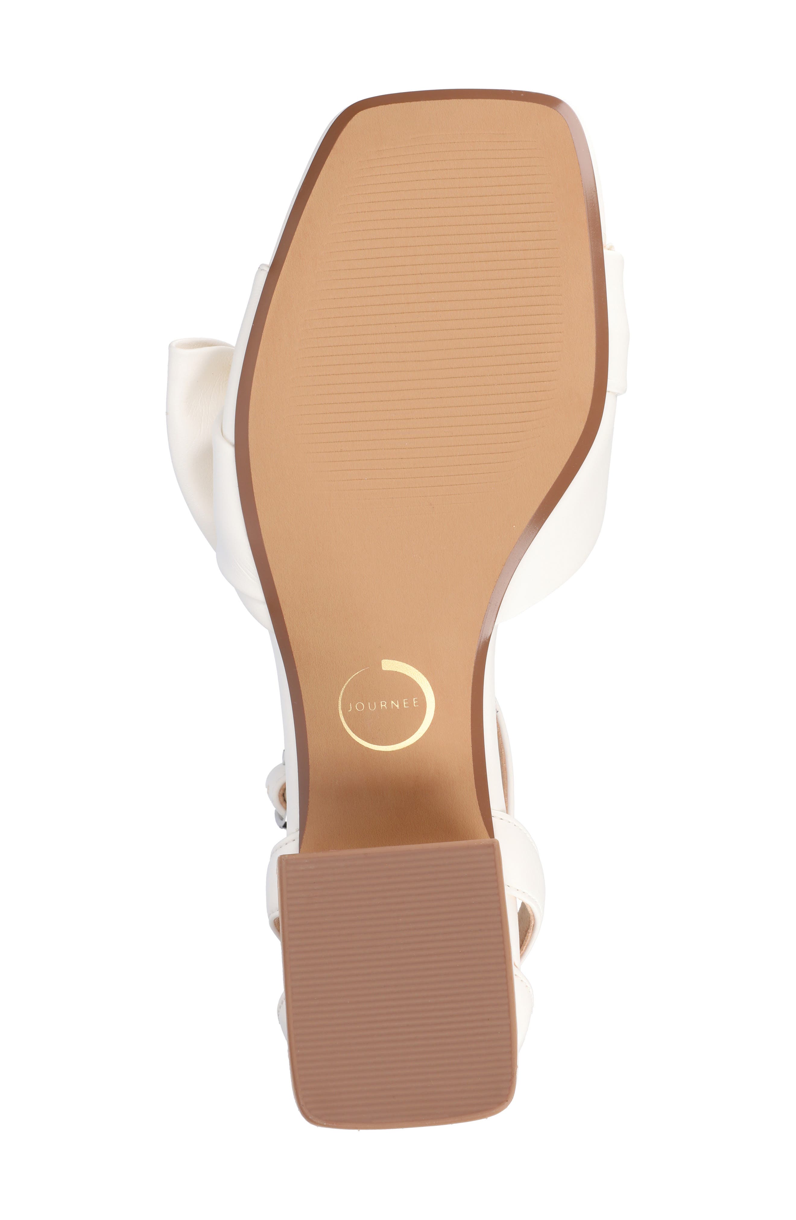 Zevi Bow Block Heel Sandal, Alternate, color, WHITE PU
