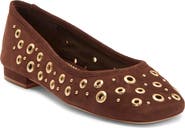 Cinq à Sept Ivy Mixed Hardware Ballet Flat