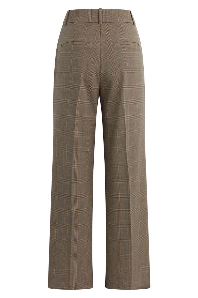 The Favorite Plaid High Waist Wide Leg Pants, Alternate, color, JAVA PLAID