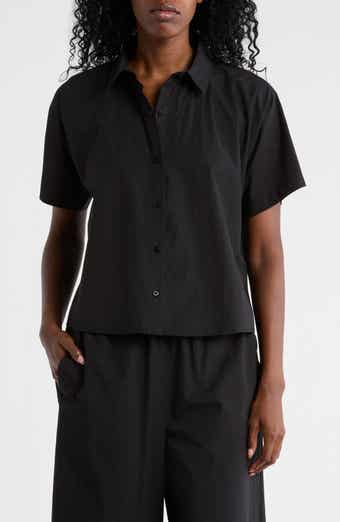 Eileen Fisher Classic Collared Organic Cotton Shirt