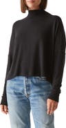 Michael Stars Frida Mock Neck Brushed Jersey Top
