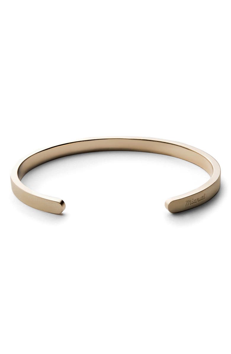 Miansai Matte Cuff Bracelet, Alternate, color, Matte Brass
